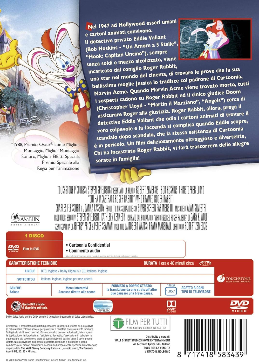 Who Framed Roger Rabbit (DVD