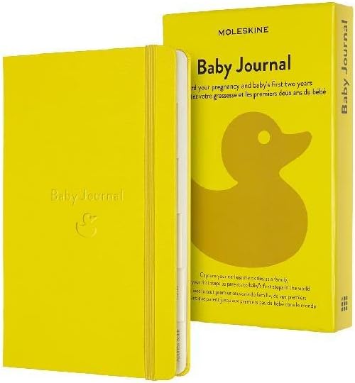 Moleskine - Baby Journal, Theme Notebook - Hardcover Notebook for Annotating and Remembering The First Two Years of Your Child's Life - Large Size 13 x 21 cm - 400 Pages