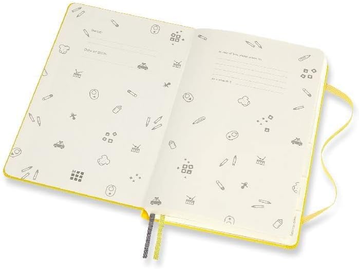 Moleskine - Baby Journal, Theme Notebook - Hardcover Notebook for Annotating and Remembering The First Two Years of Your Child's Life - Large Size 13 x 21 cm - 400 Pages