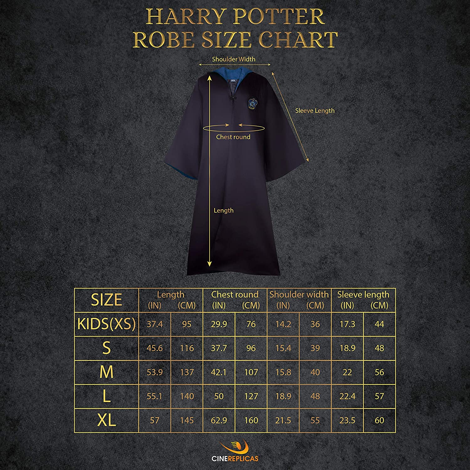 Harry Potter robe de sorcier Ravenclaw (XL)
