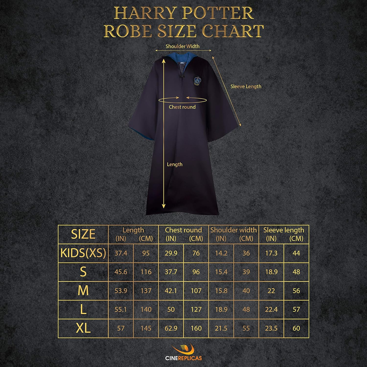 Harry Potter robe de sorcier Ravenclaw (XL)