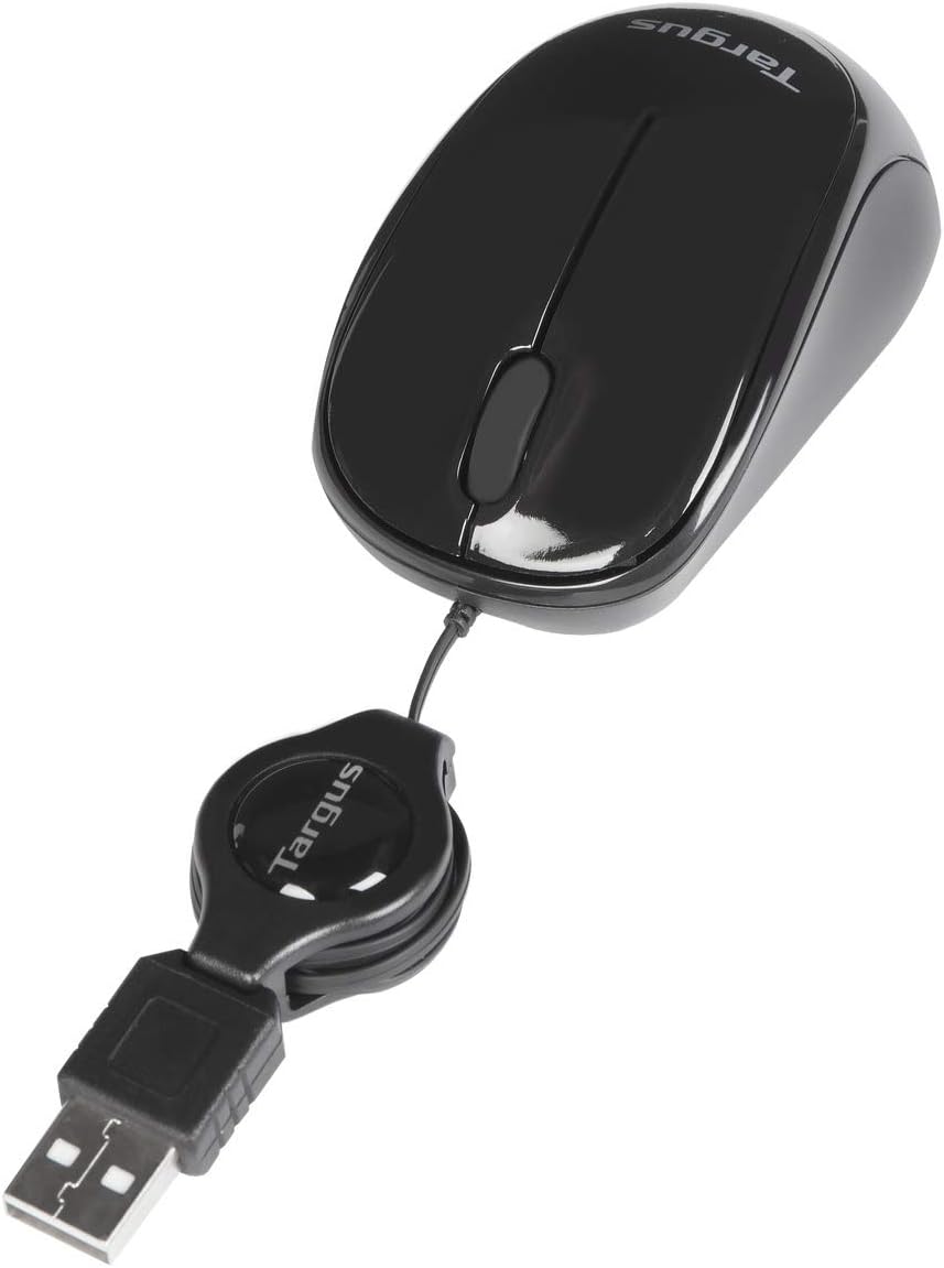 Targus Compact Blue Portable Trace Mouse, Black (AMU75EU