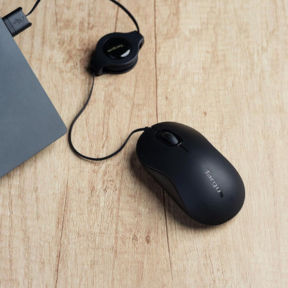 Targus Compact Blue Portable Trace Mouse, Black (AMU75EU