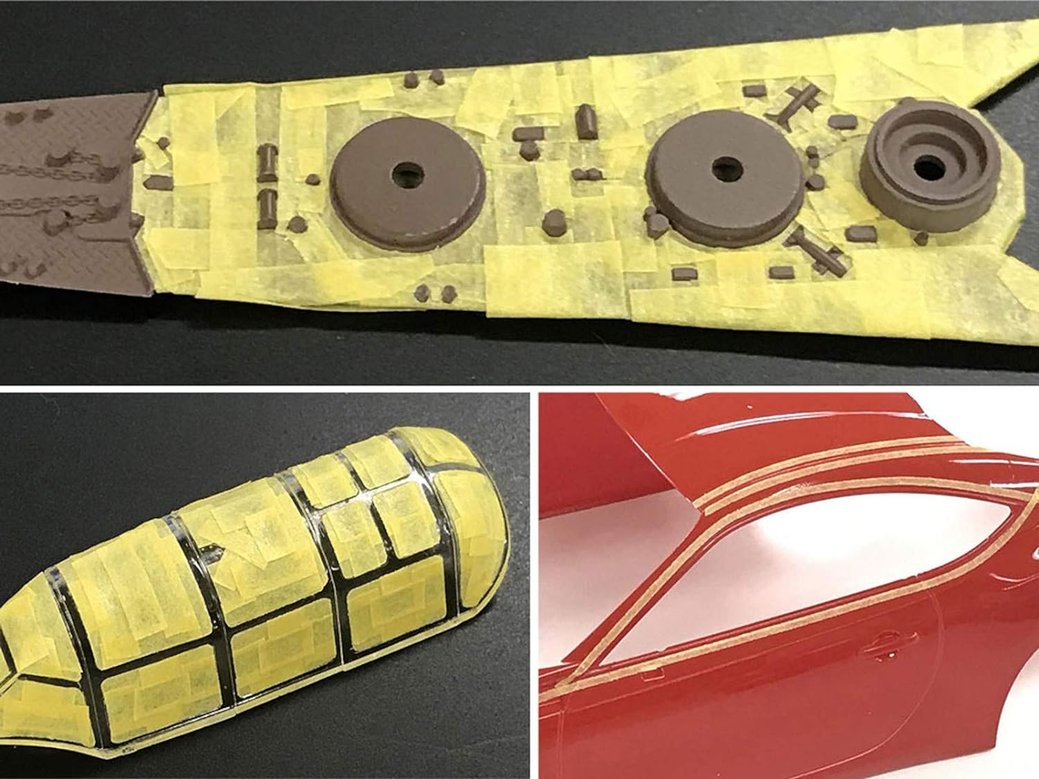 Tamiya 87208 Masking Tape 3 mm/18 m Model Making Accessories, Orange, 3mm/18m