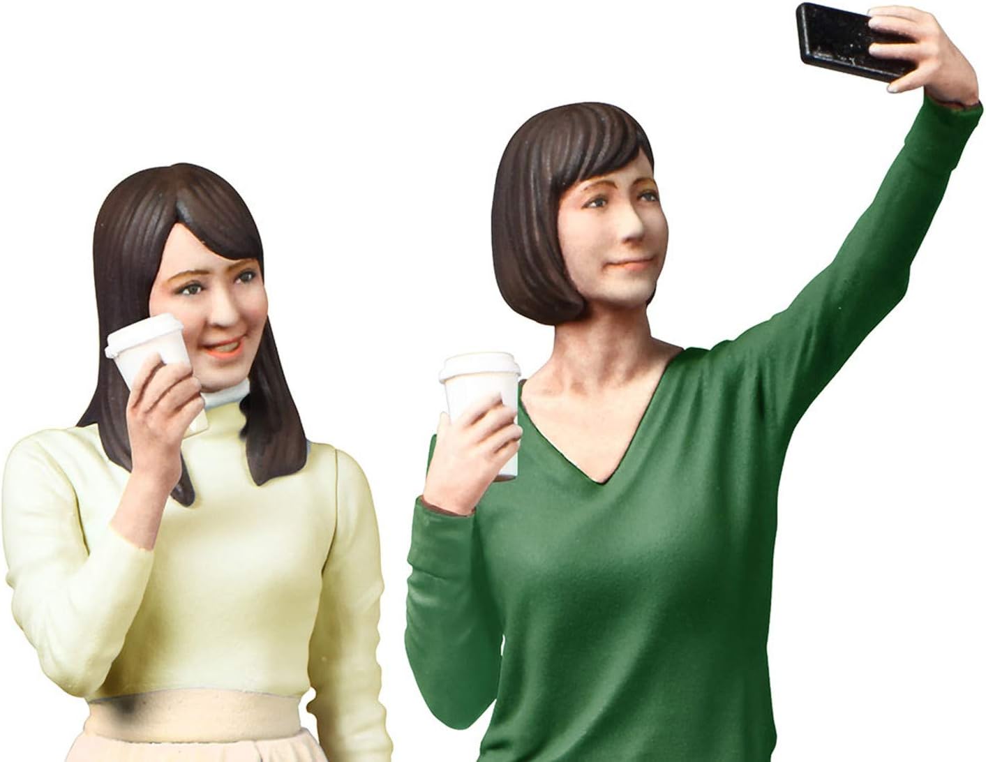 Tamiya- People Personas 1:24 Scale Figure Set Campus Friends II-Model, Plastic, Assembly Kit, Detailed Reproduction, Unpainted, Multicolor (24356