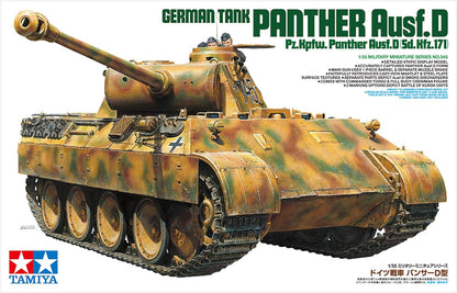 TAMIYA Models Pz.Kpfw Panther Ausf. D Military Vehicle Building Kit (Sd.Kfz.171)