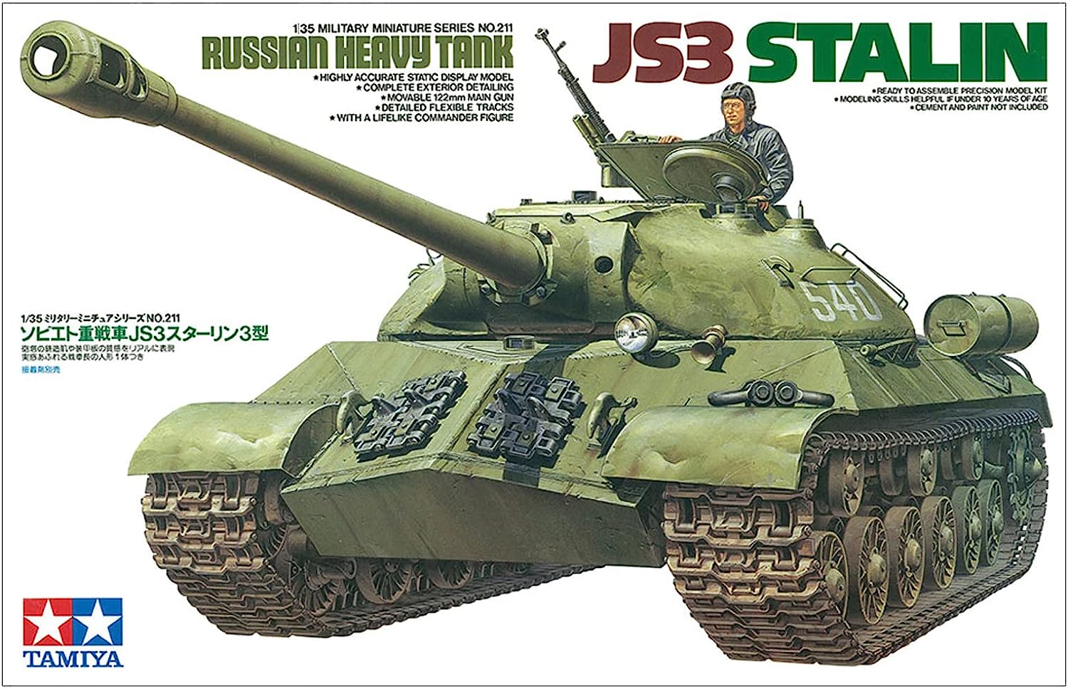 Tamiya 300035211 – 1: 35 WWII Russian Sturdy Combat Tank JS- Stalin (1