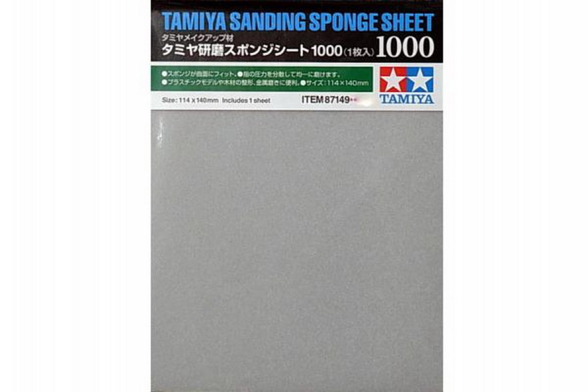 Tamiya 300087149 Sanding Sponge 1000 Grit