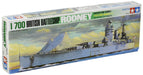 Tamiya-1/700 British Battleship Model Boat TAMIYA 1:700 Brit. Acorazado Rodney WL-modelismo, Manualidades, Hobby, Pegado, Kit de plástico, Multicolor, Talla única (77502