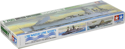 Tamiya-1/700 British Battleship Model Boat TAMIYA 1:700 Brit. Acorazado Rodney WL-modelismo, Manualidades, Hobby, Pegado, Kit de plástico, Multicolor, Talla única (77502