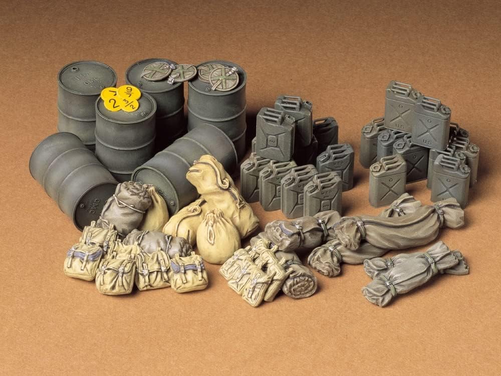 Tamiya TM35229 35229 Allied Vehicles Accessory Set 1:35 Military Model Kit, for 14 Jahre to 99 Jahre