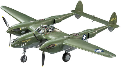 Tamiya 61120-000 1:48 US P-38 F/G Lightning, Faithful Replication, Model Building, Crafts, Hobbies, Gluing, Plastic Construction kit, Assembly, Unvarnished