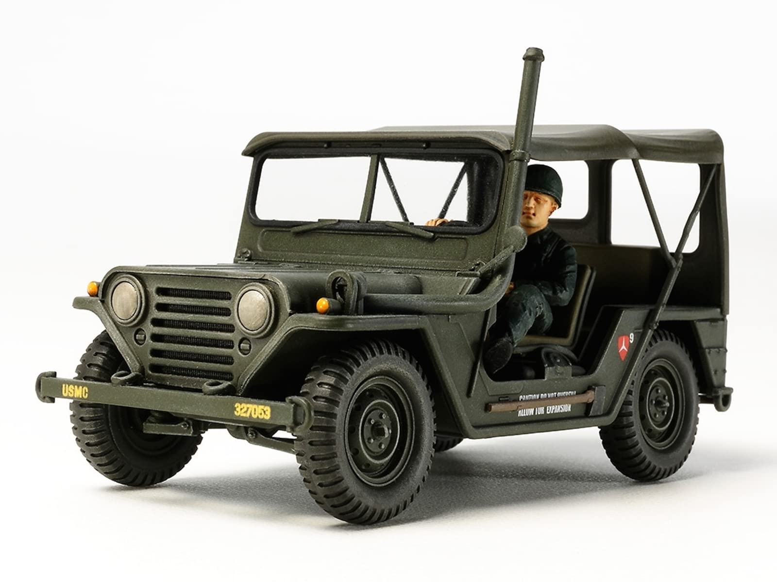 TAMIYA- Toy Vehículo de Transporte M151A1 Juguete, Color Verde, S (35334