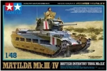 Tamiya - Maqueta Para Montar Tanque Británico Matilda MK III/IV Escala 1/48 (Tamiya-32572