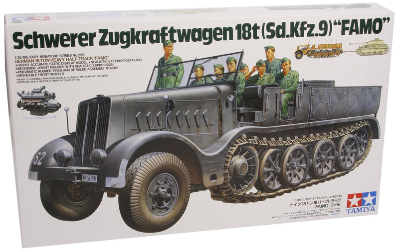 Tamiya 300035239 – 1:35 WWII Special Automotive 9 Famo Half Chain, 18 Ton (8