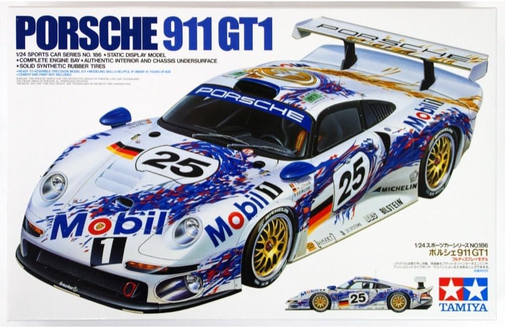 TAMIYA 24186 Porsche 911 GT1 1:24 Scale Model Kit