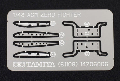 Tamiya-1/48 A6M3/3A (Zeke) Plastic Airplane Mitsubishi Fahrzeug Kit Modelo, Multicolor (TAM61108