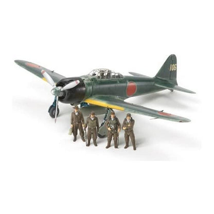Tamiya-1/48 A6M3/3A (Zeke) Plastic Airplane Mitsubishi Fahrzeug Kit Modelo, Multicolor (TAM61108