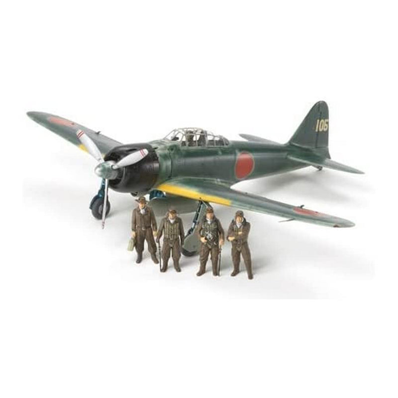 Tamiya-1/48 A6M3/3A (Zeke) Plastic Airplane Mitsubishi Fahrzeug Kit Modelo, Multicolor (TAM61108