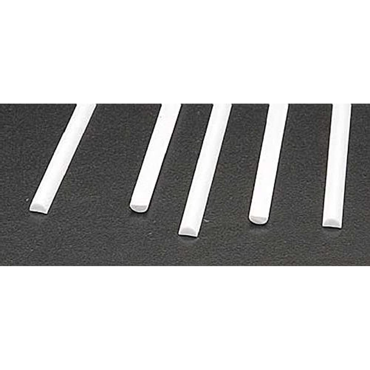 Plastruct MRH-125 Half-Round Rod.125 5 PLS90884 Plastic Building Supplies
