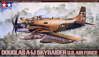 Tamiya 61073 1/48 Douglas A-1J Skyraider USAF Plastic Model Airplane Kit