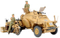 TAMIYA- SD.Kfz.222 África 300035286-1:35 WWII Special Motor Vehicle 222 Scout Tank North (3). Réplica Fiel, plástico, Manualidades, Kit de Modelo, Montaje, sin Pintar, Color Beige, zzzz-s (35286