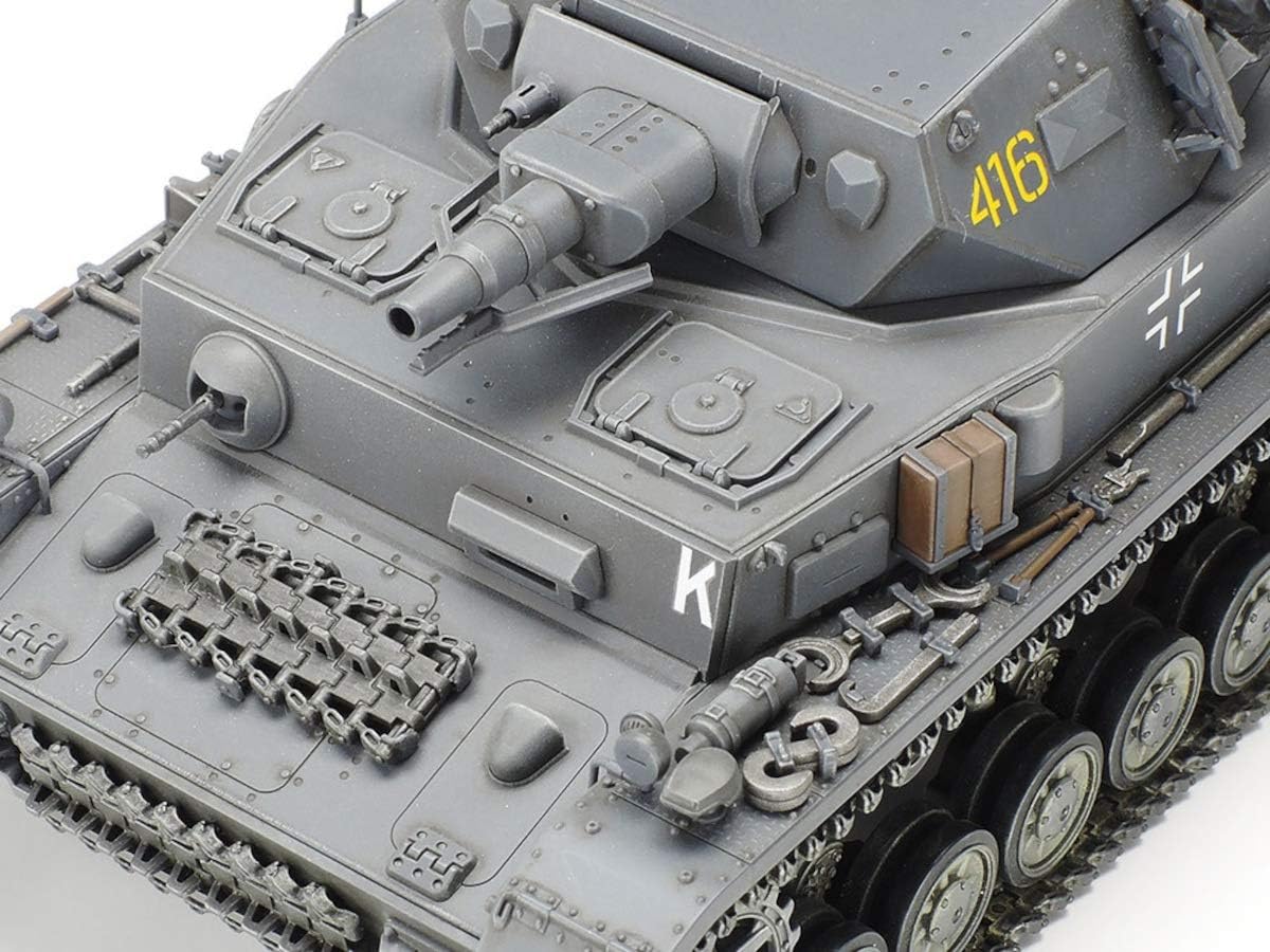 TAMIYA 35374-000 1:35 German Armoured Combat Truck IV Version F L24/75 mm, Model Kit, Plastic Construction Kit, Assembly Kit, Detailed Replica, Unpainted