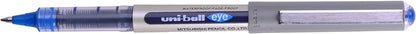 uni-ball UB-157 Eye Blue Rollerball Pens. Premium Fine 0.7mm Ballpoint Tip for Super Smooth Handwriting, Drawing, Art, Crafts and Colouring. Fade and Water Resistant Liquid Uni Super Ink. Box of 12