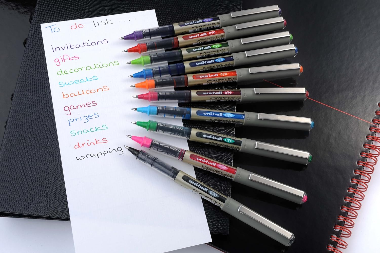 uni-ball UB-157 Eye Blue Rollerball Pens. Premium Fine 0.7mm Ballpoint Tip for Super Smooth Handwriting, Drawing, Art, Crafts and Colouring. Fade and Water Resistant Liquid Uni Super Ink. Box of 12