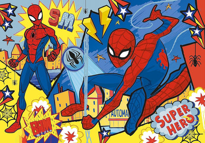 Clementoni 24216, Spider-Man Supercolor Maxi Puzzle for Children - 24 pieces, Ages 3 years Plus Spider-Man 24 maxi pieces