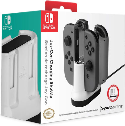 PDP Gaming Joy Con Charging System For Up To Four Controllers: White - Nintendo Switch