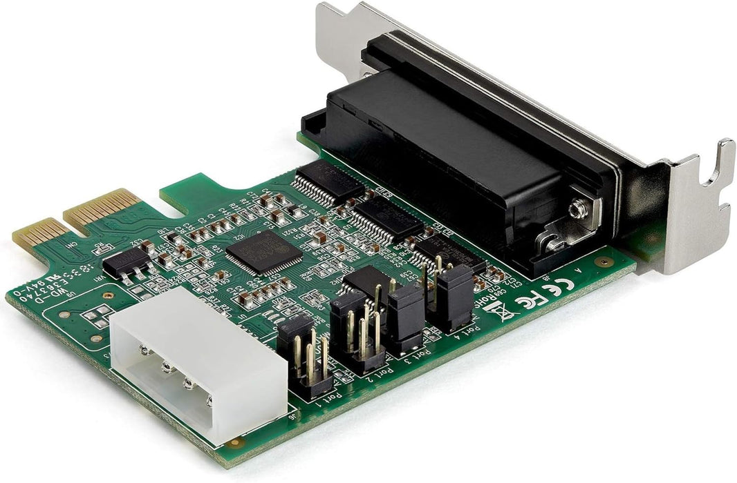 StarTech.com PCI Express serielle Schnittstellenkarte (4 Ports, 16950 UART, Low Profile, 256-Byte-FIFO-Cache