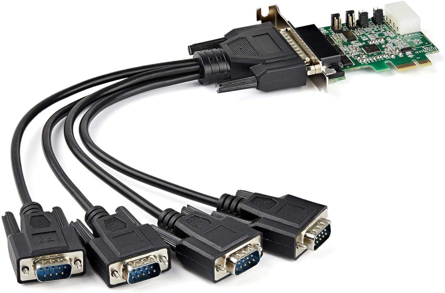 StarTech.com PCI Express serielle Schnittstellenkarte (4 Ports, 16950 UART, Low Profile, 256-Byte-FIFO-Cache