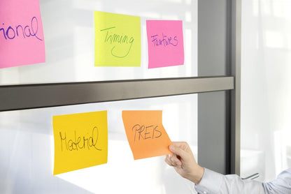 Post-it Super Sticky Large Notes, Pack of 4 Pads, 45 Sheets per Pad, 152 mm x 101 mm, Green, Yellow, Orange, Pink Colors - Large Extra Sticky Notes For Note Taking, To Do Lists & Reminders