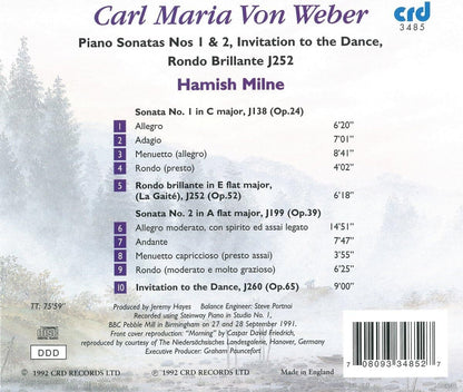 Carl Maria Von Weber: Piano Sonatas Nos. 1 & 2/...