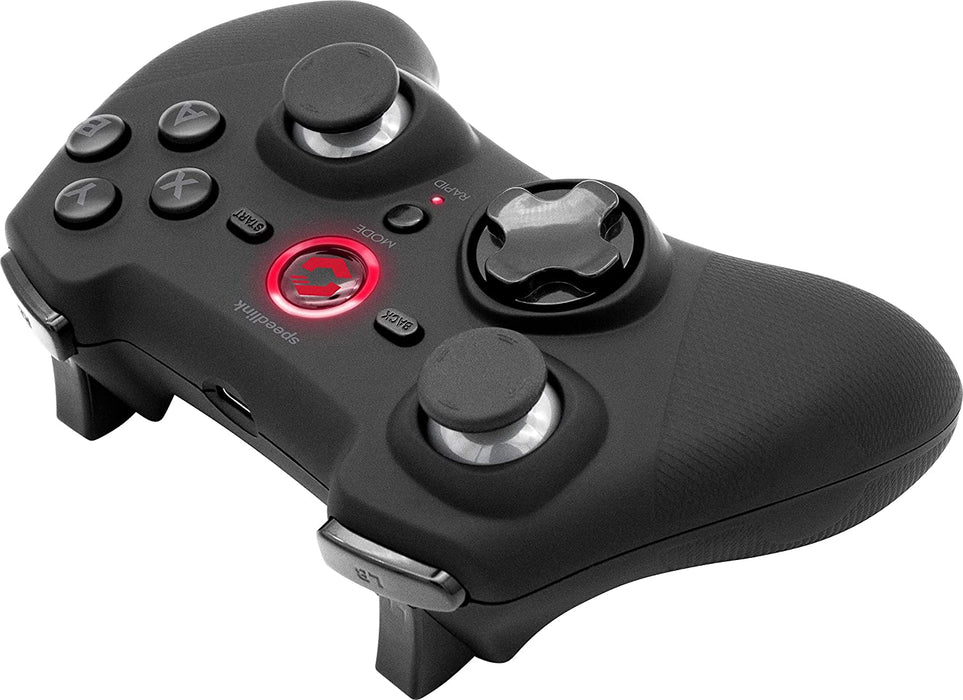 Speedlink RAIT Gamepad Wireless - draadloze gamepad met vibratiefunctie, voor pc/PS3/Switch, zwart