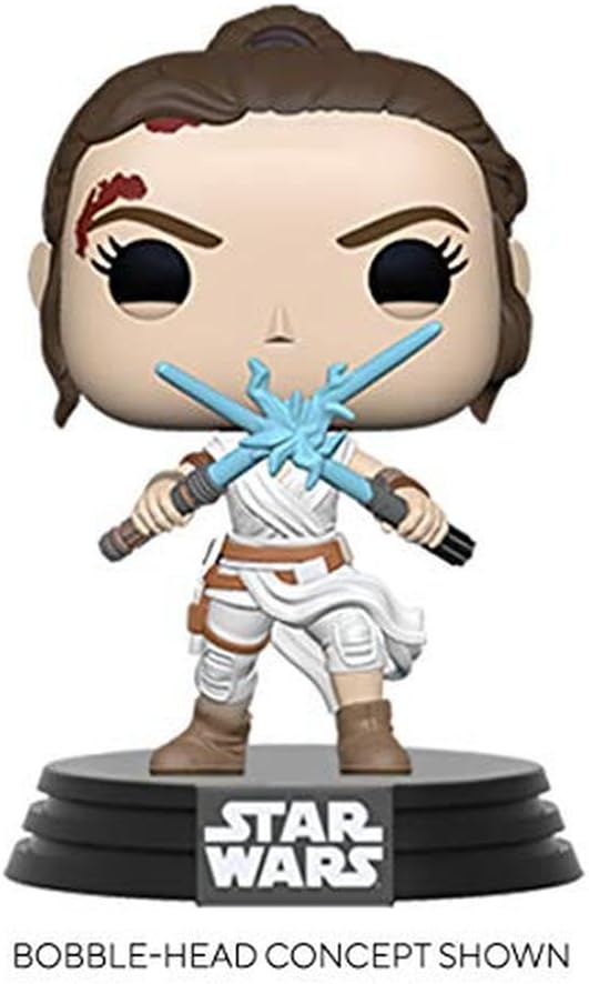 Funko Pop! Star Wars: SWEp9- Rey Skywalker with 2 Light Sabers- Figurine en Vinyle à Collectionner - Idée de Cadeau - Produits Officiels - Jouets pour Les Enfants et Adultes - Movies Fans