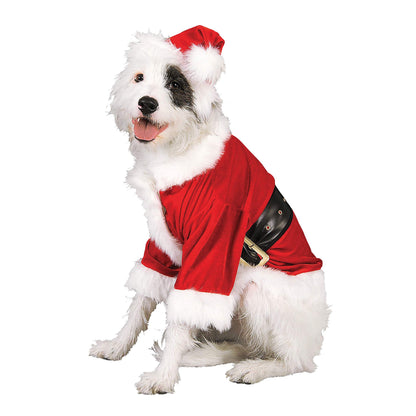Official Rubie's Santa Claus Dog Costume, Christmas Pet Dress Up, Size Mediu