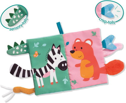 SES Creative 13112 Sensory Animal Tails Cloth Book