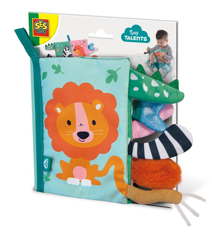 SES Creative 13112 Sensory Animal Tails Cloth Book