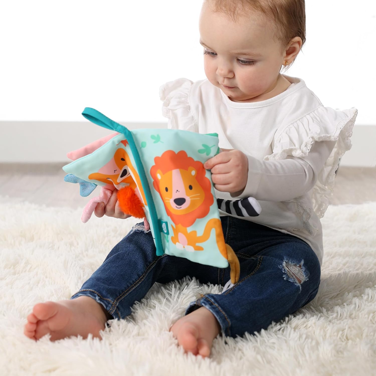 SES Creative 13112 Sensory Animal Tails Cloth Book