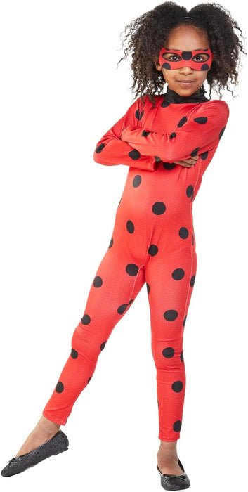 Rubie's Official Miraculous Ladybug Childs Costume and Eye mask, Superhero Fancy Dress