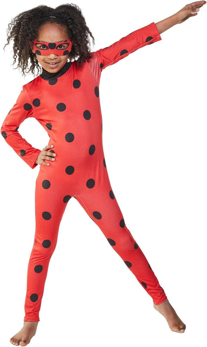 Rubie's Official Miraculous Ladybug Childs Costume and Eye mask, Superhero Fancy Dress