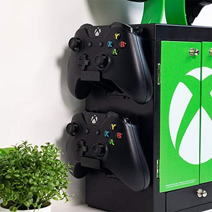 Numskull Official Xbox Series X Gaming Locker, Controller Holder, Headset Stand for PS5, Xbox Series X S, Nintendo Switch - Official Xbox Merchandise