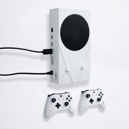 Xbox Seriex S Wall Mount By Floating Grip - Bundle (Xbox Series X) Bundle white