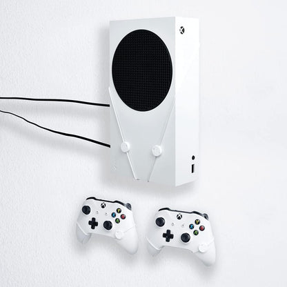 Xbox Seriex S Wall Mount By Floating Grip - Bundle (Xbox Series X) Bundle white