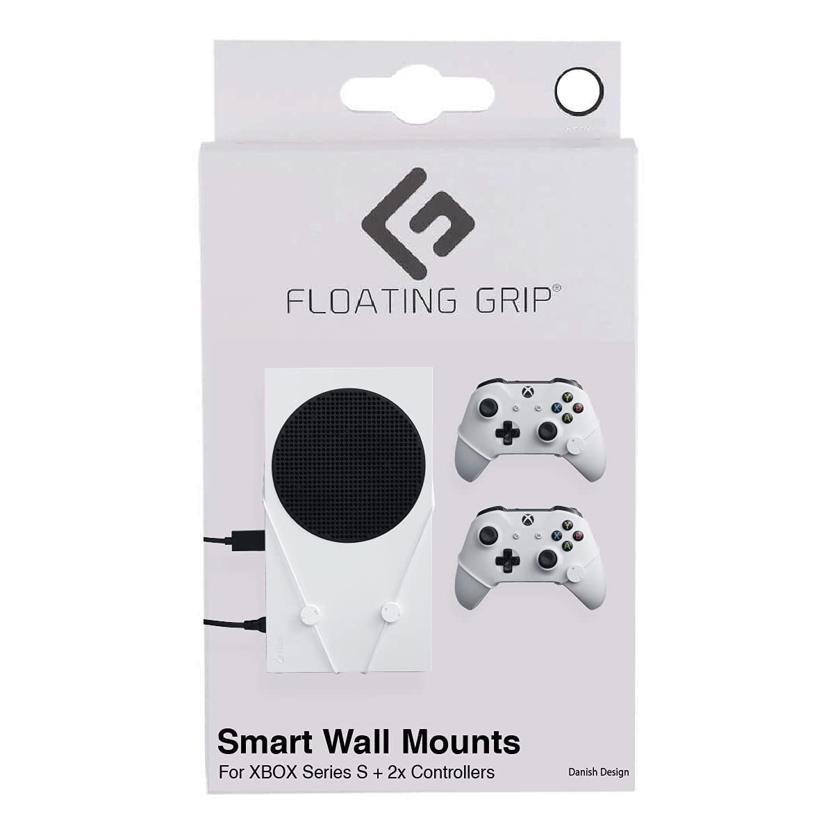 Xbox Seriex S Wall Mount By Floating Grip - Bundle (Xbox Series X) Bundle white