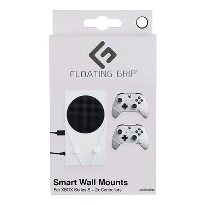 Xbox Seriex S Wall Mount By Floating Grip - Bundle (Xbox Series X) Bundle white