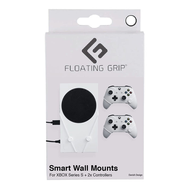 Xbox Seriex S Wall Mount By Floating Grip - Bundle (Xbox Series X) Bundle white