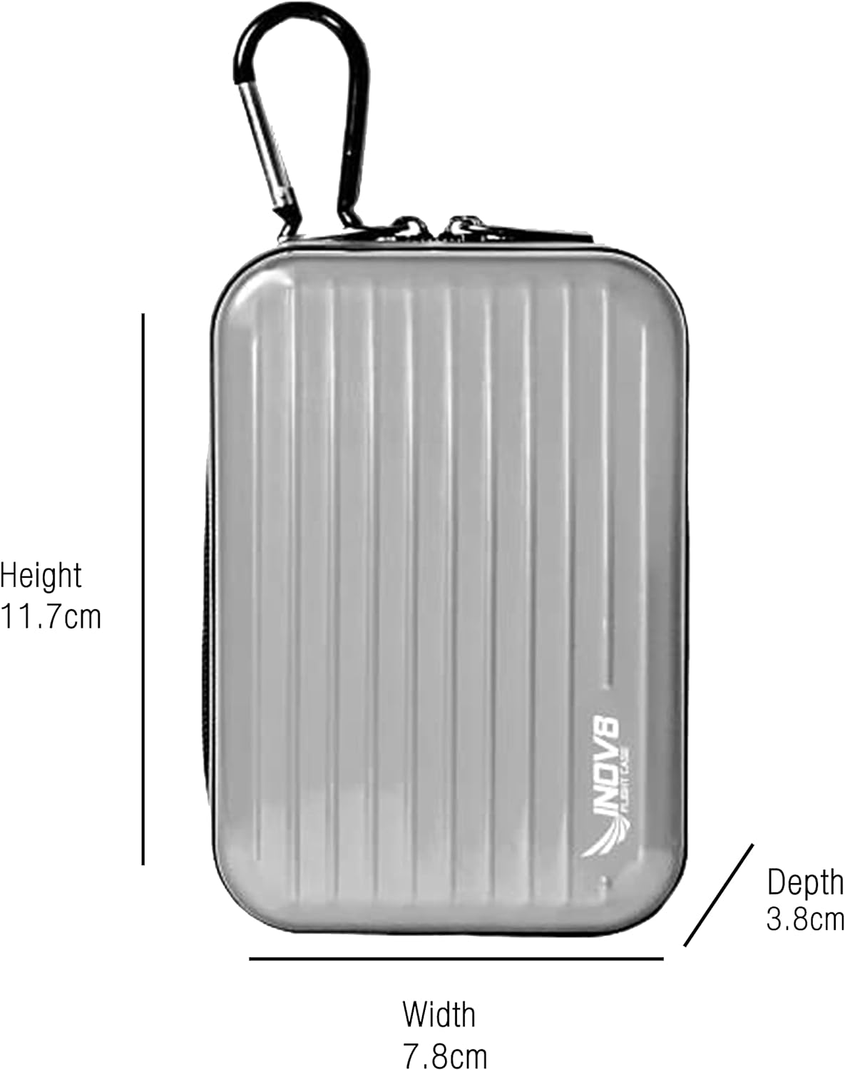 Inov8 Universal Flight Aluminium Camera Case - Metallic, Suitable for Compact Cameras and Action Cameras. Inc Insta360, Go Pro, Canon, Sony, Nikon